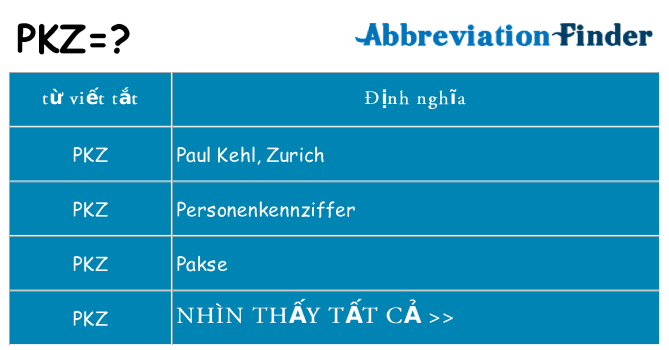 pkz hiện những gì đứng cho