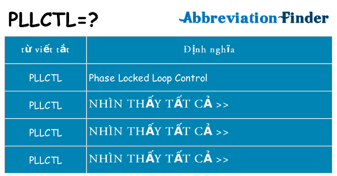 pllctl hiện những gì đứng cho