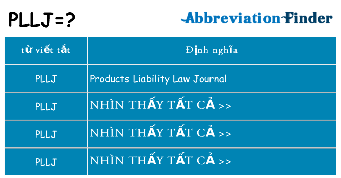 pllj hiện những gì đứng cho
