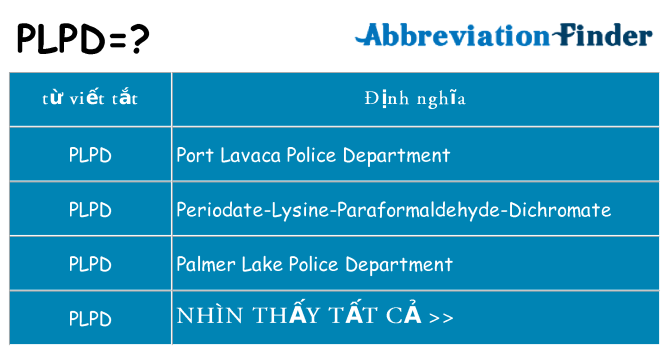 plpd hiện những gì đứng cho