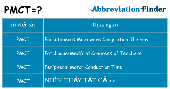 pmct hiện những gì đứng cho