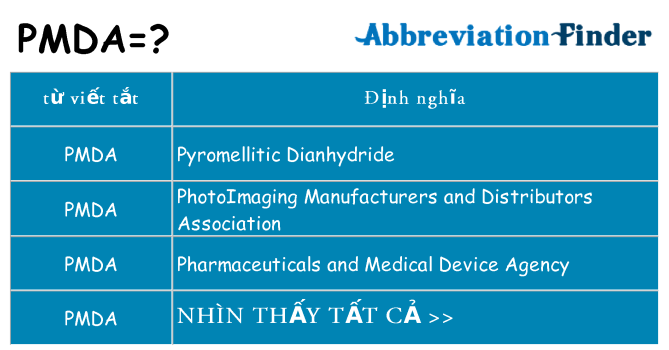 pmda hiện những gì đứng cho
