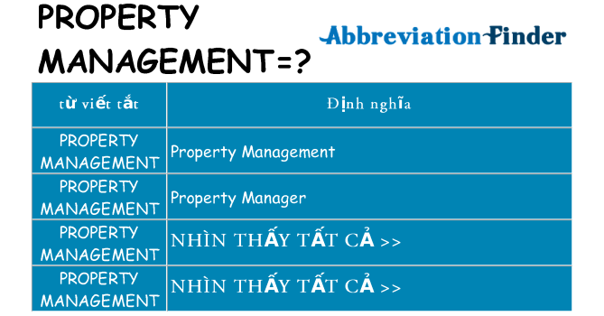 property-management hiện những gì đứng cho