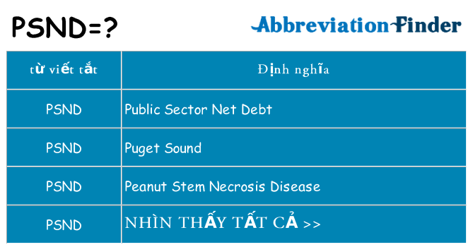 psnd hiện những gì đứng cho