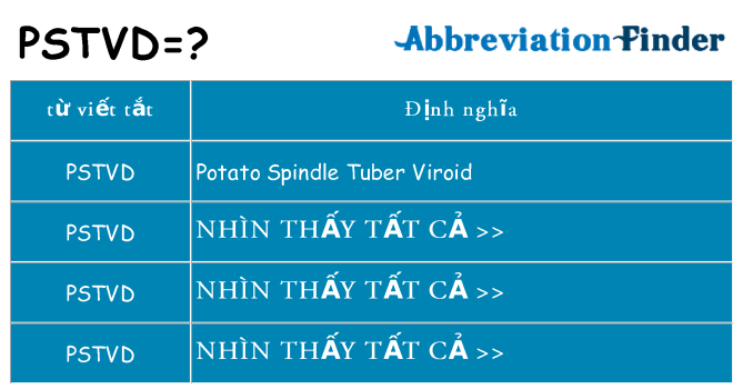 pstvd hiện những gì đứng cho