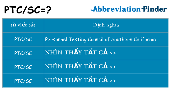 ptcsc hiện những gì đứng cho