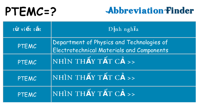 ptemc hiện những gì đứng cho