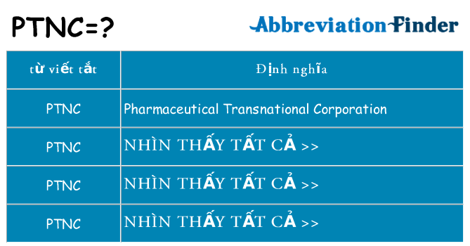 ptnc hiện những gì đứng cho