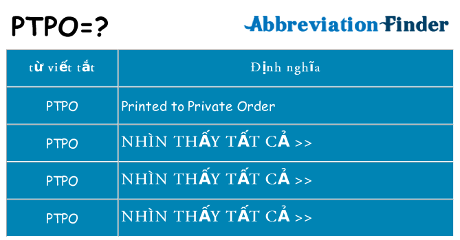 ptpo hiện những gì đứng cho