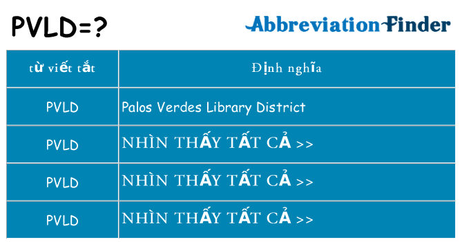 pvld hiện những gì đứng cho