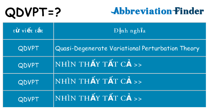 qdvpt hiện những gì đứng cho