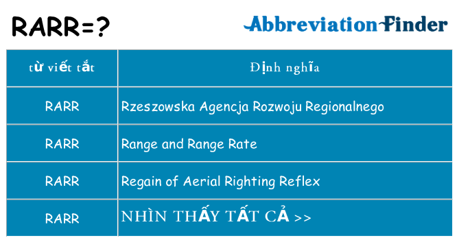 rarr hiện những gì đứng cho