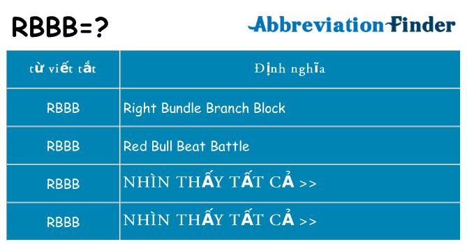 rbbb hiện những gì đứng cho