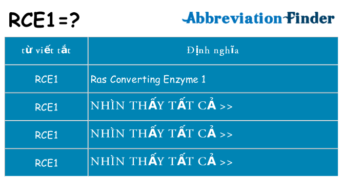 rce1 hiện những gì đứng cho