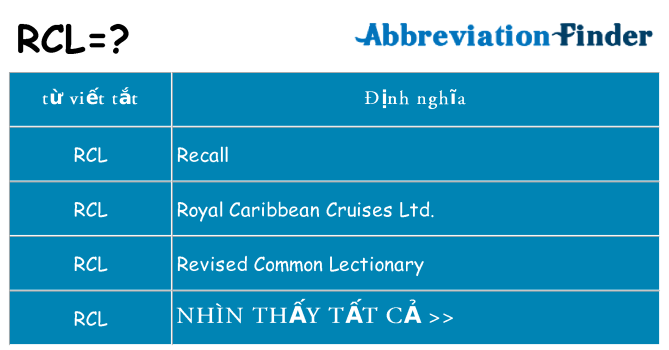 rcl hiện những gì đứng cho