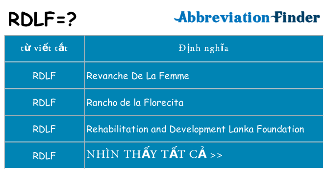 rdlf hiện những gì đứng cho