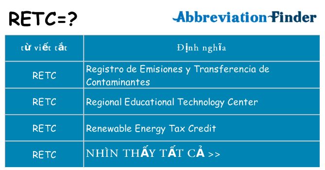 retc hiện những gì đứng cho