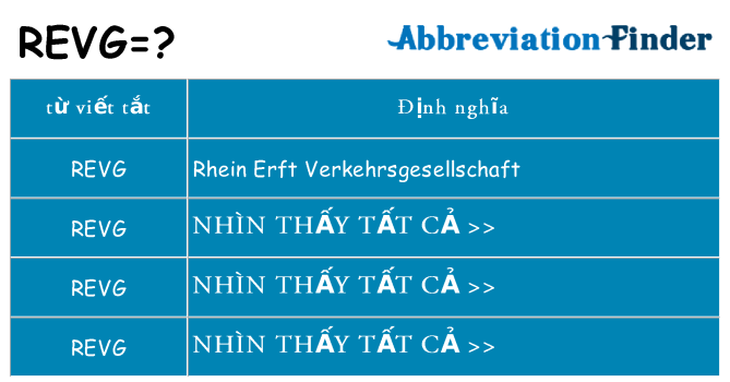 revg hiện những gì đứng cho