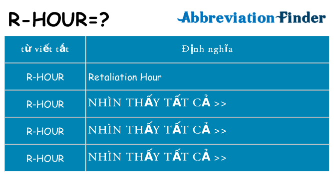r-hour hiện những gì đứng cho
