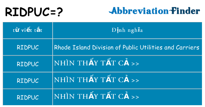 ridpuc hiện những gì đứng cho