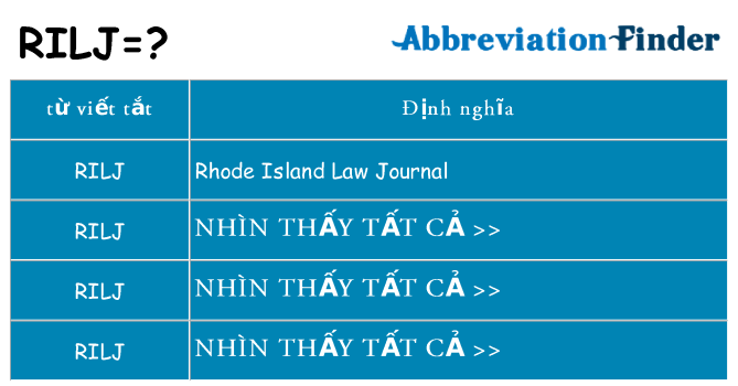 rilj hiện những gì đứng cho