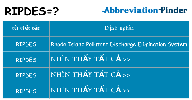 ripdes hiện những gì đứng cho