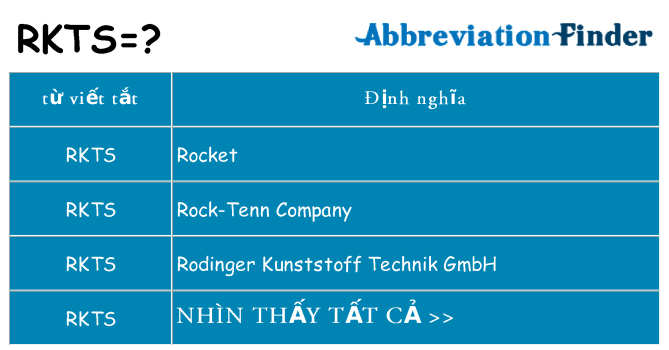 rkts hiện những gì đứng cho