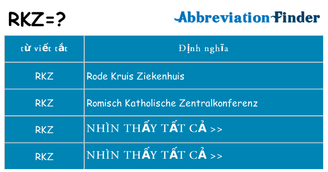 rkz hiện những gì đứng cho