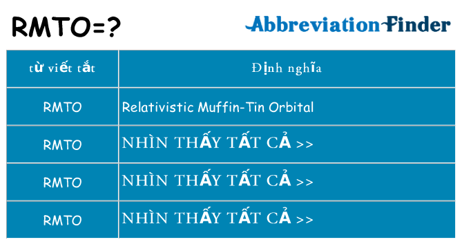 rmto hiện những gì đứng cho
