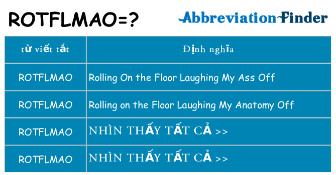 rotflmao hiện những gì đứng cho
