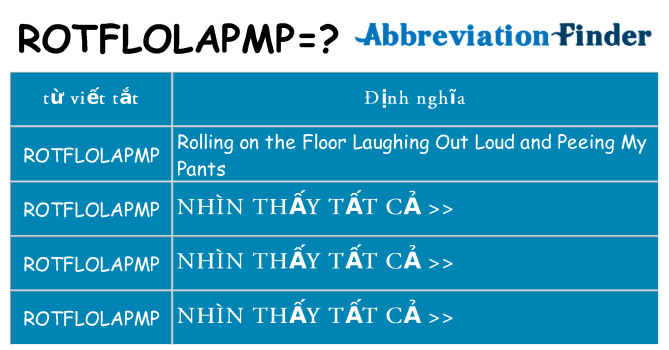 rotflolapmp hiện những gì đứng cho