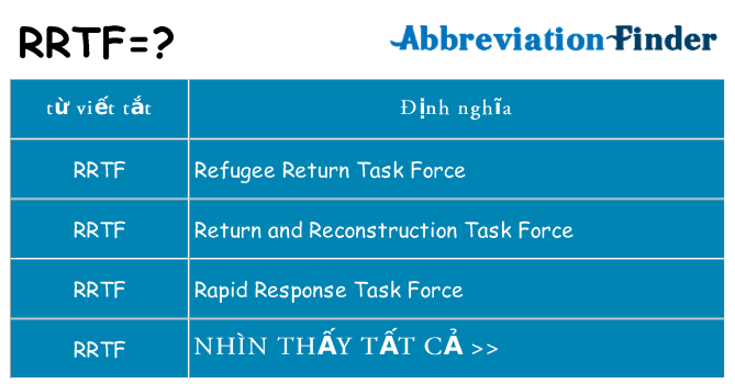 rrtf hiện những gì đứng cho
