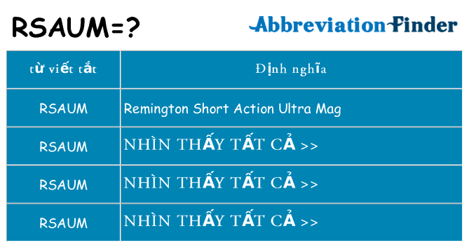 rsaum hiện những gì đứng cho