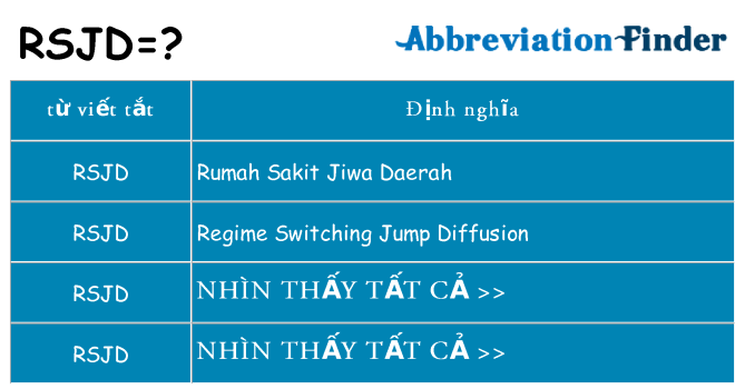 rsjd hiện những gì đứng cho