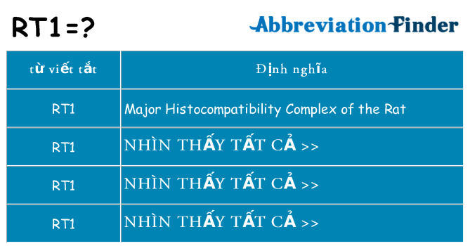 rt1 hiện những gì đứng cho