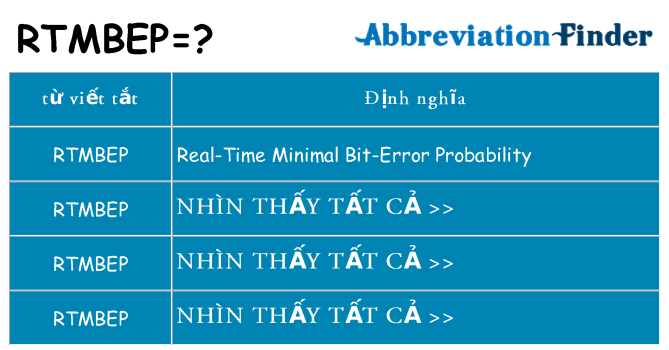 rtmbep hiện những gì đứng cho
