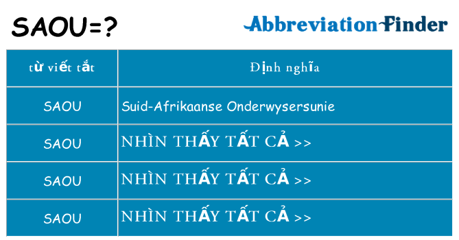 saou hiện những gì đứng cho