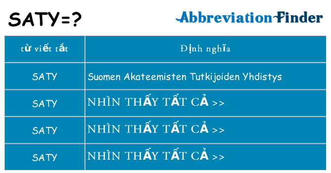 saty hiện những gì đứng cho