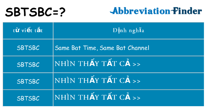 sbtsbc hiện những gì đứng cho