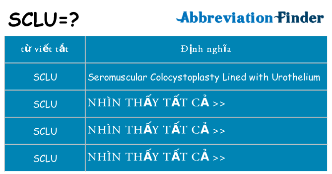 sclu hiện những gì đứng cho