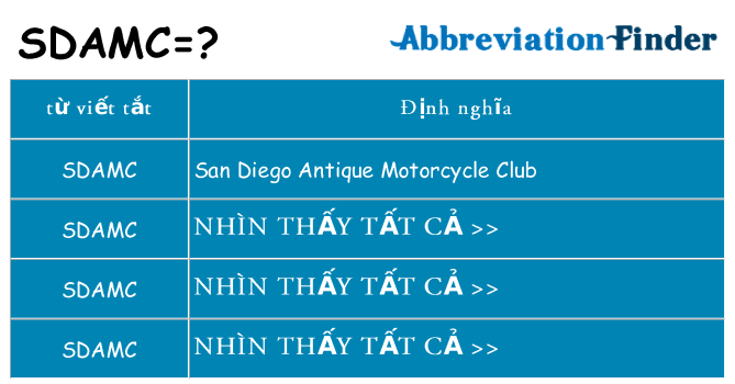 sdamc hiện những gì đứng cho