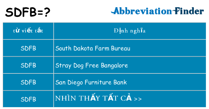 sdfb hiện những gì đứng cho