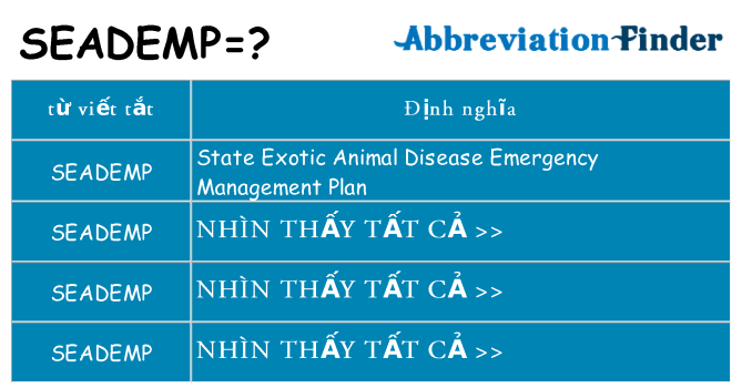 seademp hiện những gì đứng cho