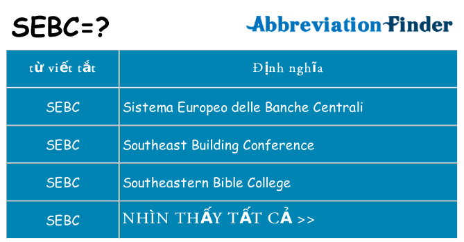 sebc hiện những gì đứng cho