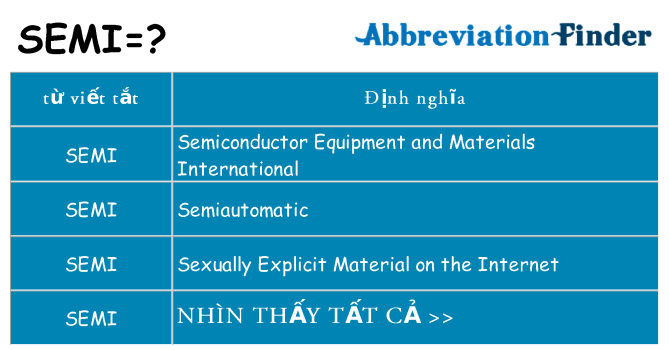 semi hiện những gì đứng cho