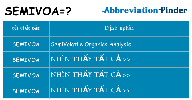 semivoa hiện những gì đứng cho