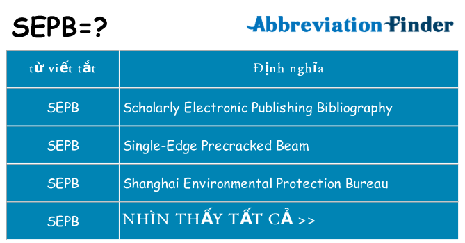 sepb hiện những gì đứng cho