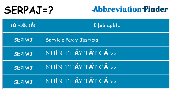 serpaj hiện những gì đứng cho