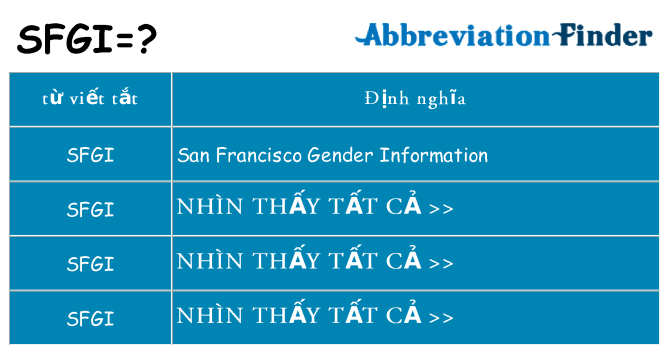 sfgi hiện những gì đứng cho