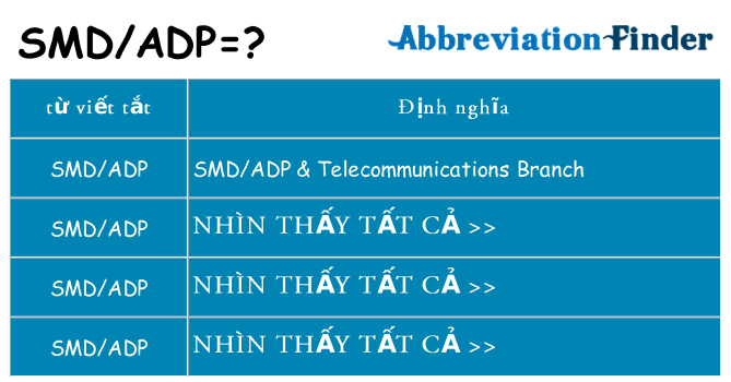 smdadp hiện những gì đứng cho